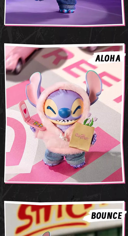 MINISO Stitch Gen Z Street Series Blind Box Vinyl Plush Desktop Decoration Pendant Street Stitch Surprise Gift box