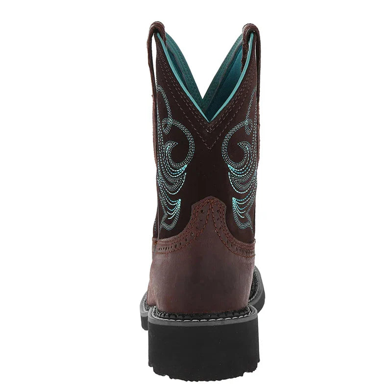 Embroidered Cowboy Boots For Men Women Pu Leather Boots Lightweight Comfortable Western Boots Zapatos De Hombre Size 35-42