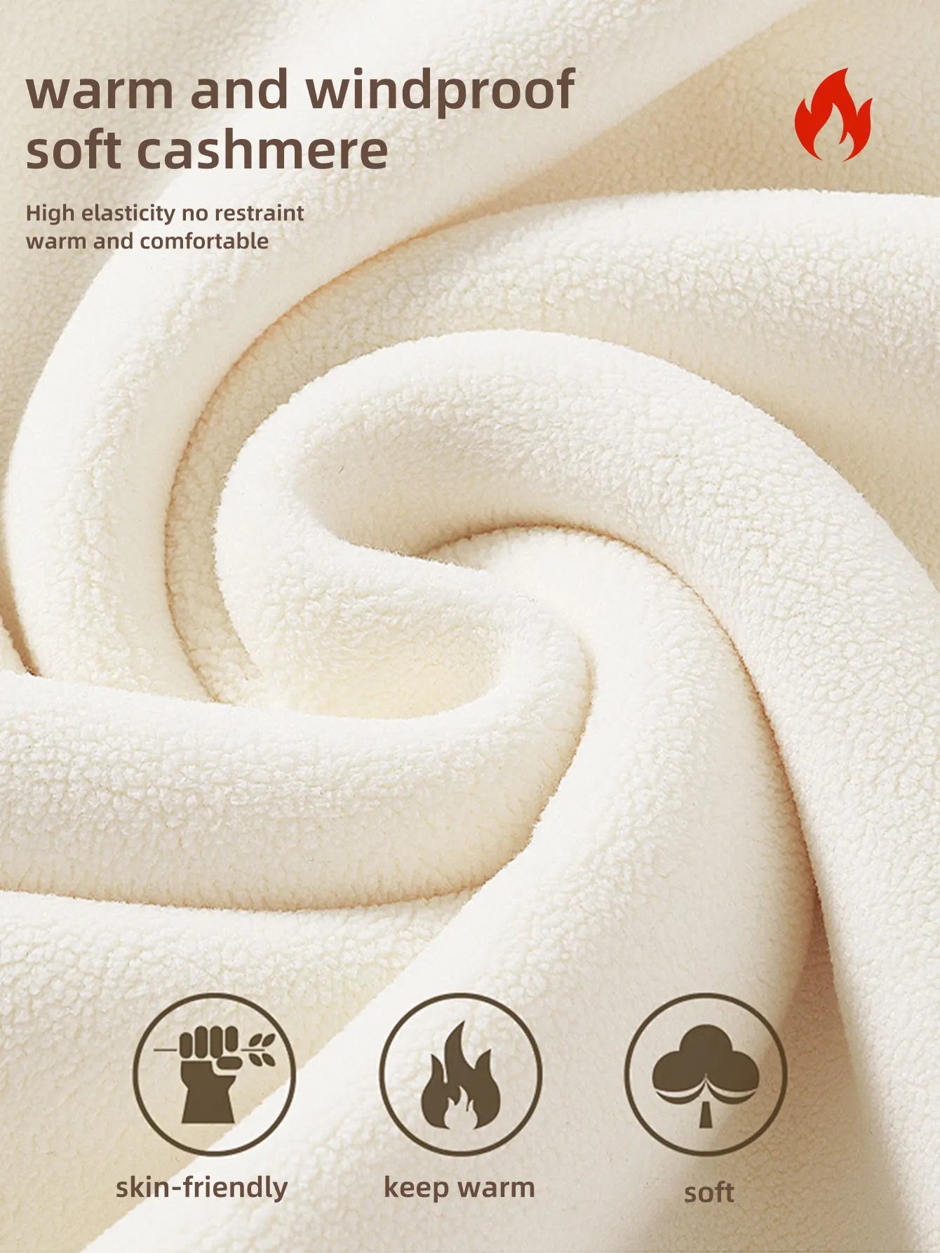 1 paire de pantalons évasés doublés de laine chaude pour femmes, leggings coupe-vent d'hiver, pantalons de cyclisme en plein air pour temps froid