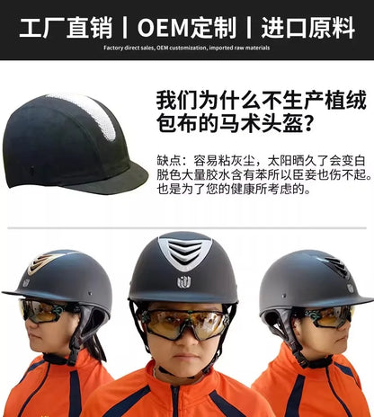 Riding Helmet Equestrian Helmet Rider Equipment Breathable and Adjustable