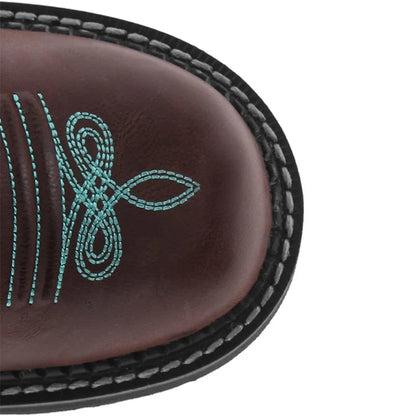 Embroidered Cowboy Boots For Men Women Pu Leather Boots Lightweight Comfortable Western Boots Zapatos De Hombre Size 35-42