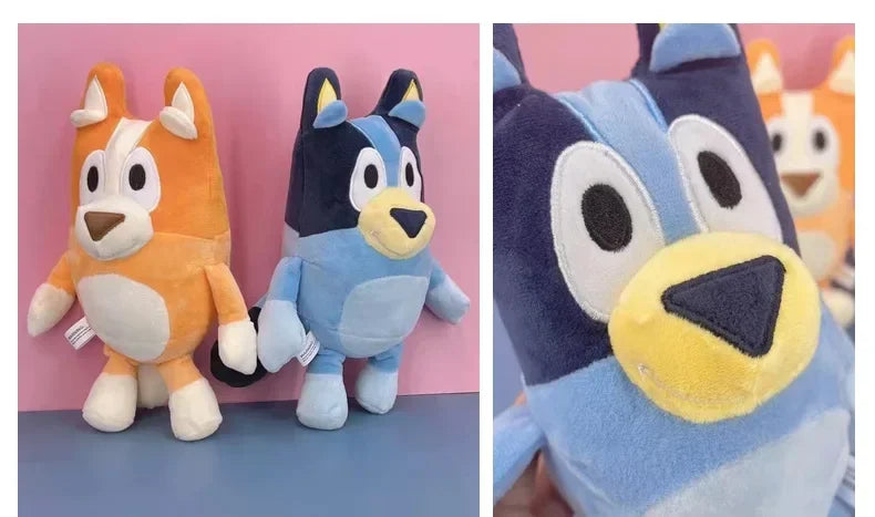 Family Stuffed Animals 17/28cm – Cartoon Dogs, Soft Plush Toys, Great for Birthdays and Christmas Gifts