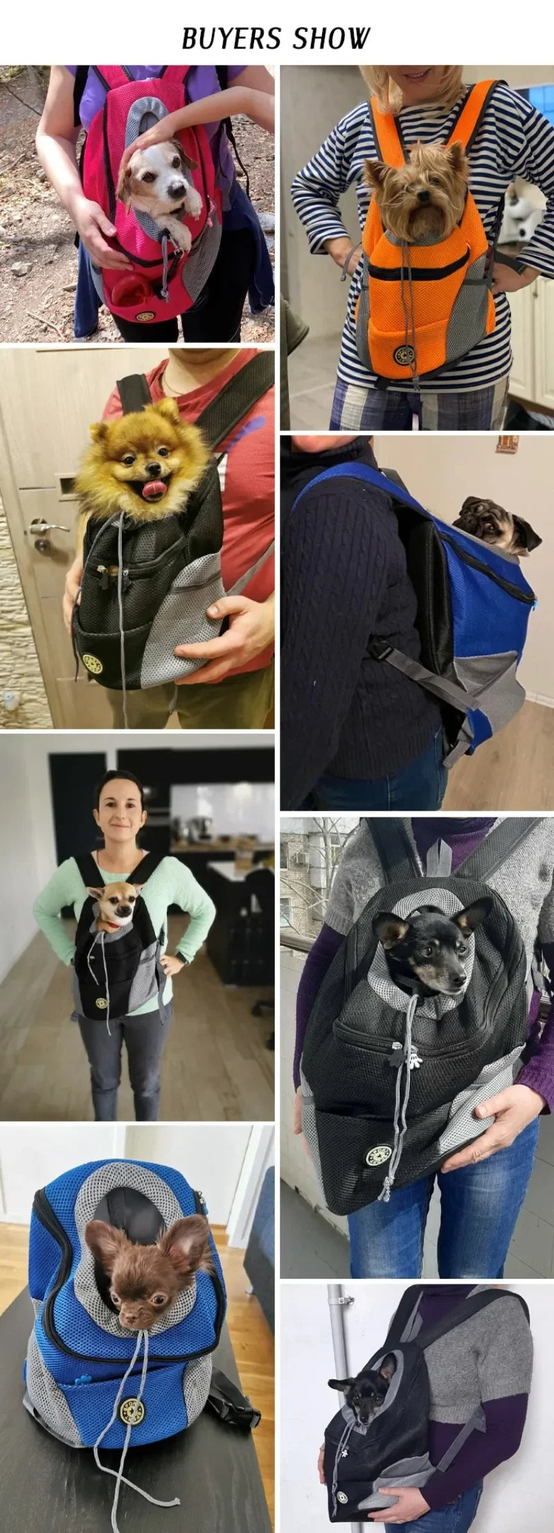Pet Backpack for Small and Medium Dogs, Pet Carrier Backpack, Breathable Travel, Dog Carrier, Pet Transport Supplies