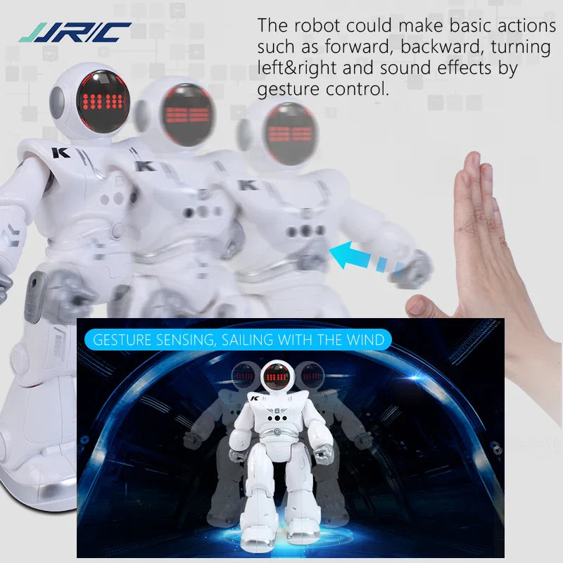 JJRC-Robot R18 avec pigments rc, présentation automatique, robot intelligent rc, capteur de geste, robots intelligents, jouets pour enfants, cadeau