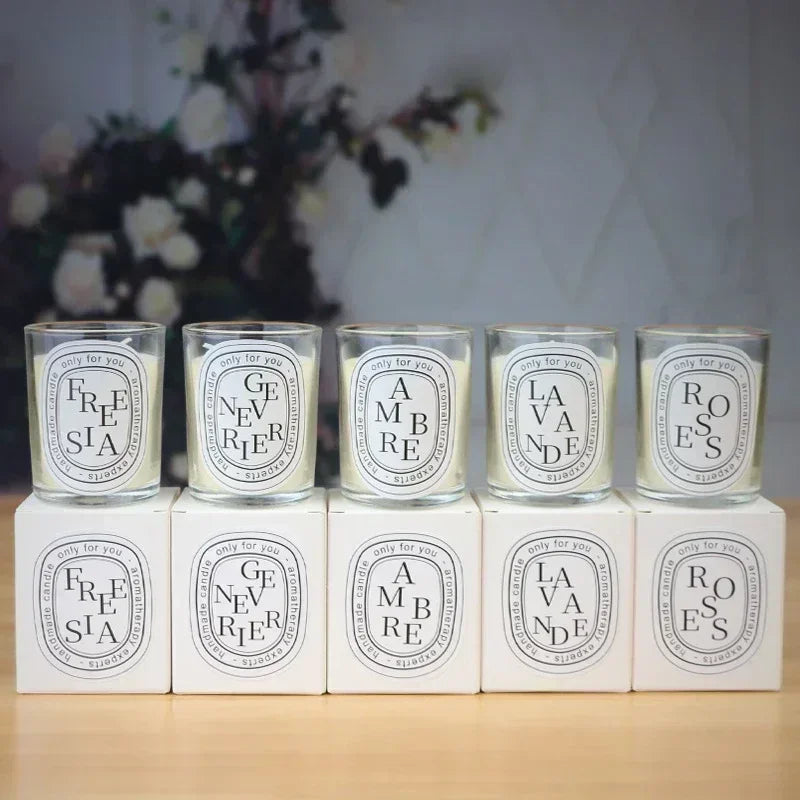 Bougie parfumée transparente romantique, cadeau pour invités, bougies aromatiques parfumées, bougies de mariage, pot à bougies