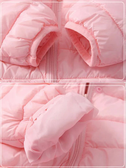 Enfants Garçons Bébé Vestes Légères à Capuche en Duvet Vêtements d'Extérieur Chauds Automne Enfants Filles Manteaux Imprimé Dinosaure Dessin Animé Vêtements Décontractés