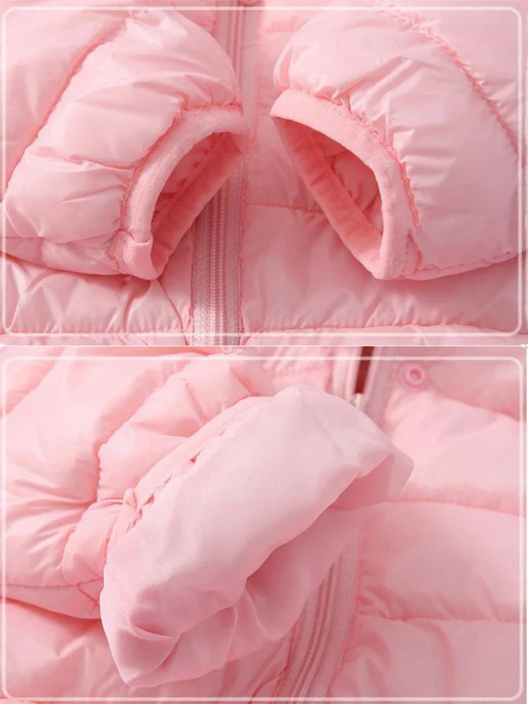 Enfants Garçons Bébé Vestes Légères à Capuche en Duvet Vêtements d'Extérieur Chauds Automne Enfants Filles Manteaux Imprimé Dinosaure Dessin Animé Vêtements Décontractés