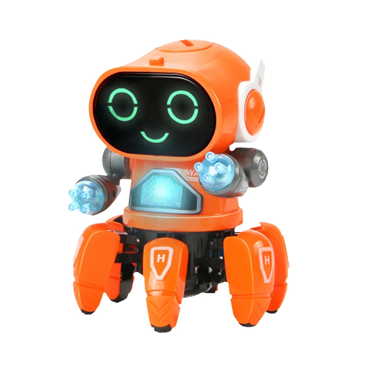 Robot électrique pour enfants, Six griffes, en plastique, Intelligent, danse, chant, lumière, Robot électrique pour garçons