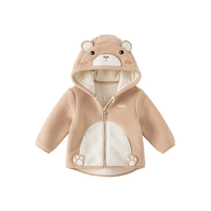Dave Bella Cute Animal Shape Children Hoodie Cartoon Boys Girls Coat Autumn Warm Hooded Outerwear Toddler Girl Clothes DBX14462