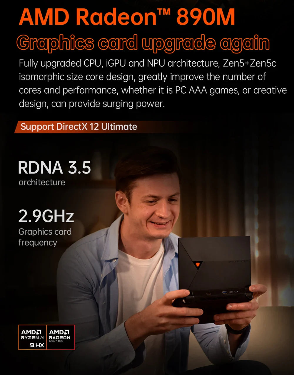 OneXPlayer G1 Gaming Laptop AMD Ryzen AI 9 HX 370 & Intel Core Ultra 7 255H Portable 8.8 Inch 144Hz Dual-Mode Keyboard Computer