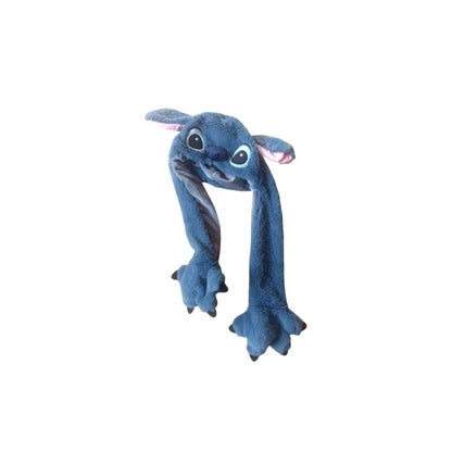 Stitch Anime Hat Stitch Moving Ears Shake Plush Hat Kawaii stitch  Ears Toys Hats for Girls Birthday Christmas Gifts