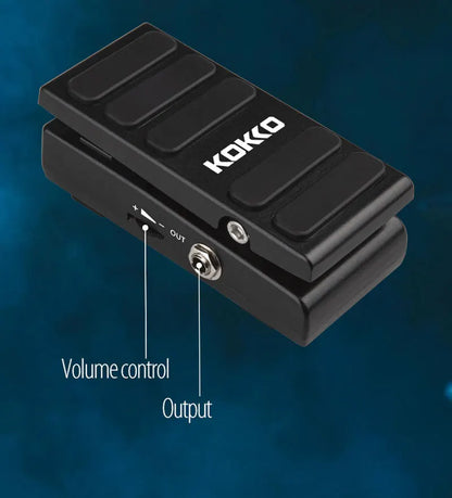 KOKKO Pédale d'effet guitare électrique Wah Volume 2 en 1 Contrôles au pied 2 modes Pédale multi-effets combo Pièces de guitare