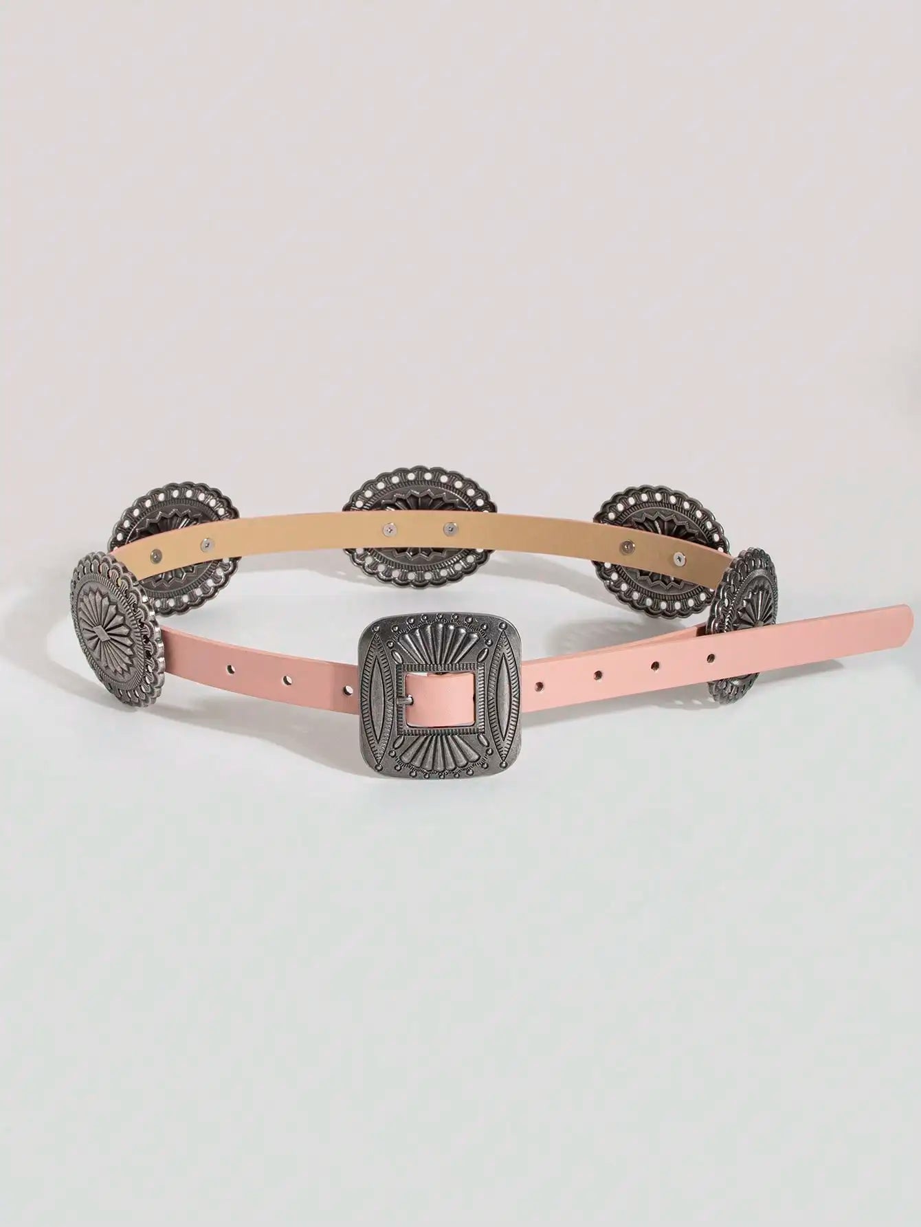 Ceinture robuste en métal sculpté pour femmes, 1 pièce, Style Punk, accessoire Cowboy Cowgirl, Boho