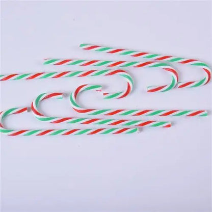 Cannes à bonbons de Noël en acrylique, pendentif béquille torsadé pour arbre de Noël, décorations de Noël pour le Nouvel An, ornements, cadeaux