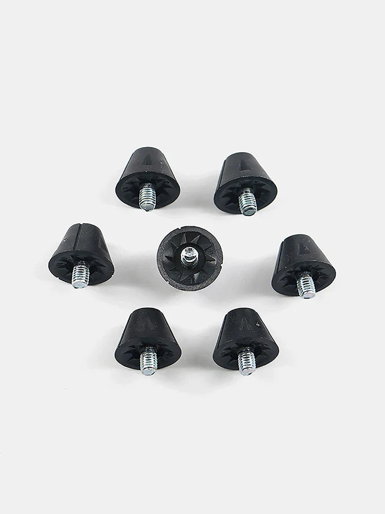 Pointes de remplacement pour chaussures de football noires, goujons durables pour chaussures de football, filetées M5, 13mm, 16mm, 1 pièce par ensemble