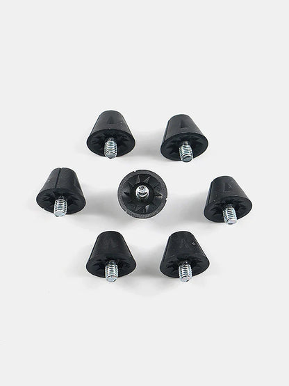 Pointes de remplacement pour chaussures de football noires, goujons durables pour chaussures de football, filetées M5, 13mm, 16mm, 1 pièce par ensemble