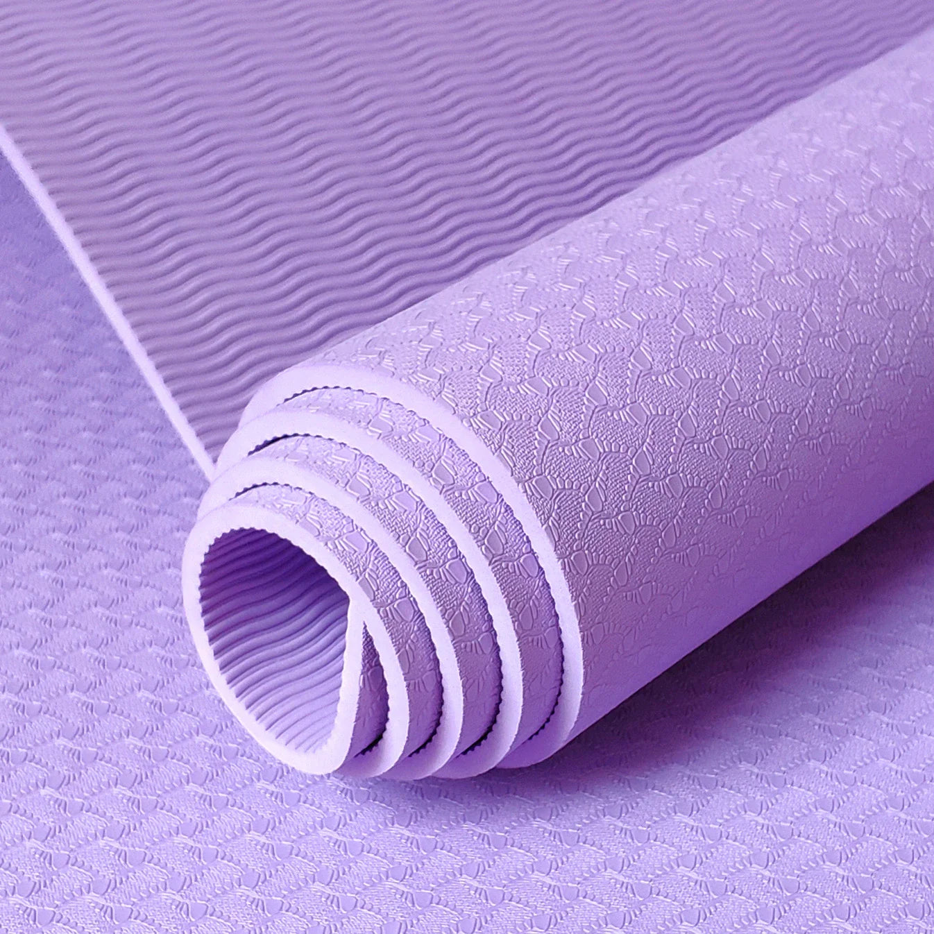 Thi Wide Long TPE Yoga Mat for Men And Women Fitn Dance Anti-Slip Home Use Slightly Defective Exercise Equipment