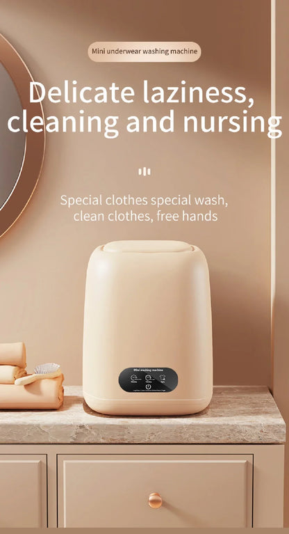 Mini Washing Machine,9L Capacity，Portable Home Dormitory Underwear Socks Elution Washer,3 Major Cleaning And Care Modes