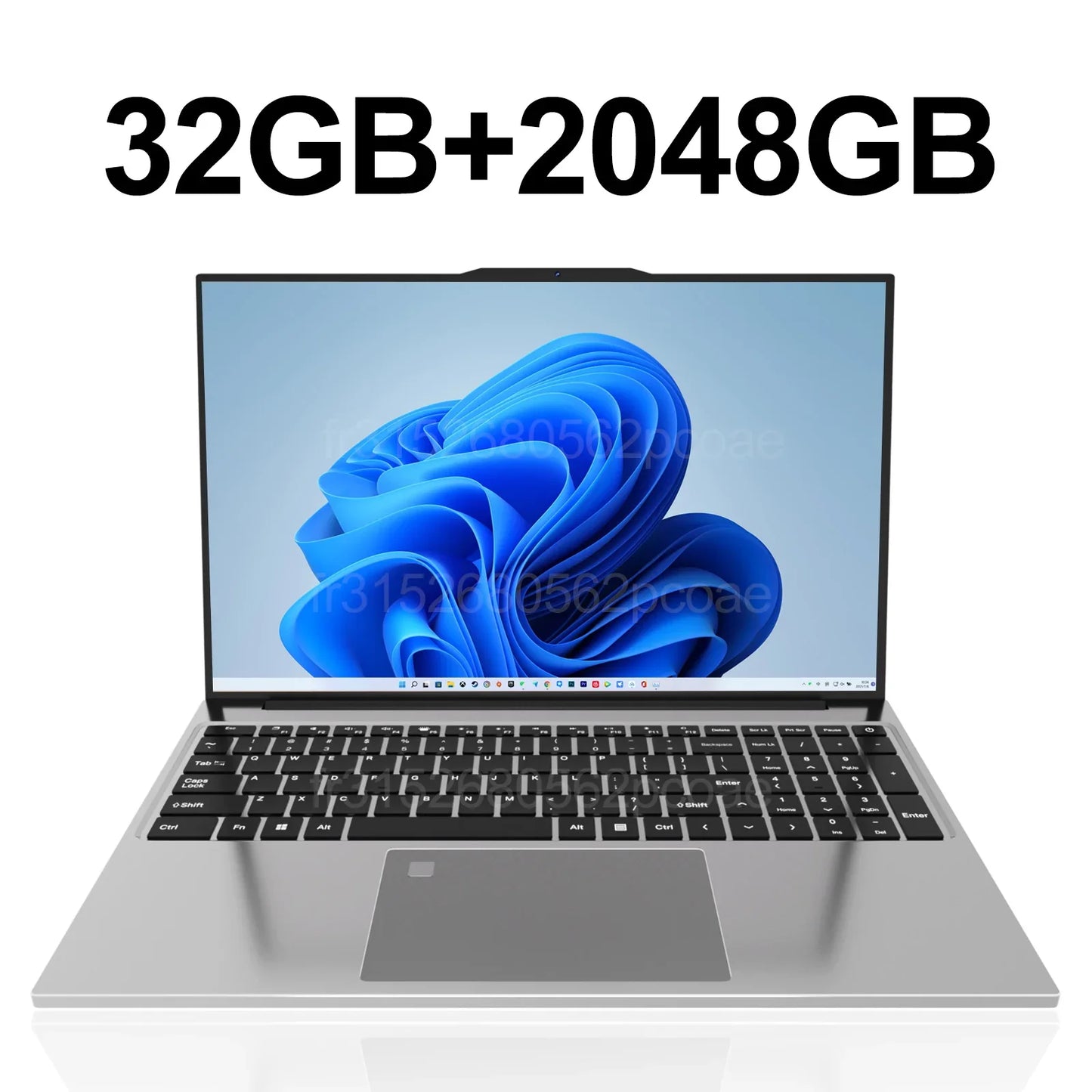 15.6"Ultra Slim Laptop Intel Core i7-6500U Notebook 32GB RAM 2048GB SSD Gamer Windows 11 1920*1080 Display Office Study Computer