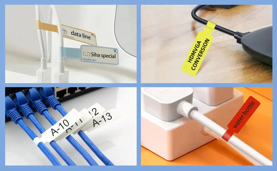Niimbot White/Cable/Round/Transparent Thermal Label Adhesive Sticker Waterproof UV Paper For D11 D110 Mini Printer Label Maker