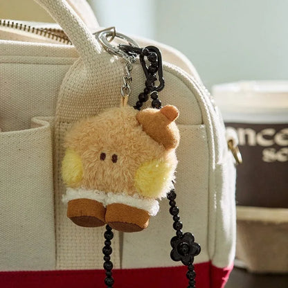 New 10Cm Bt21Ed Baby Series Kawaii Anime Rj Cooky Plush Keychain Cute Cartoon Plush Pendant Doll Toy Bag Accessories Girl Gift