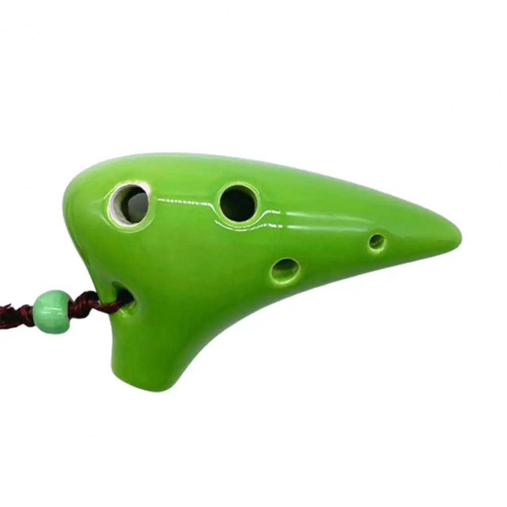 Mini Ocarina traditionnel en céramique colorée pour démarreur, musique Mayor, intérieur 6 trous