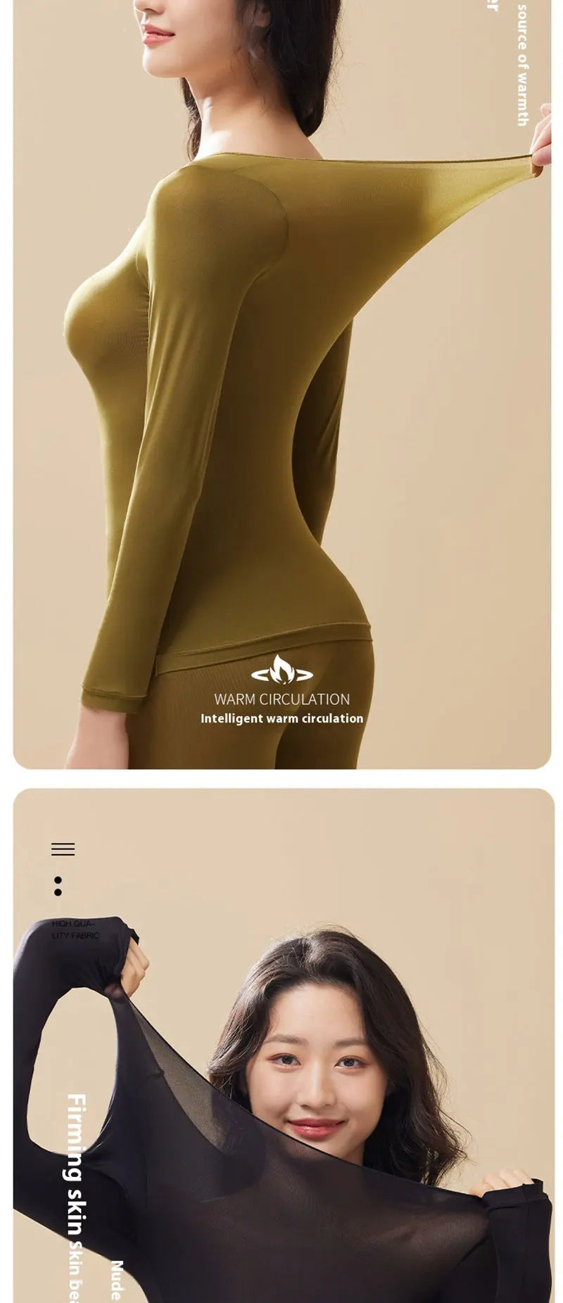 Sous-vêtement thermique femme vêtements d'hiver sans couture épais Double couche Lingerie chaude femmes ensemble de vêtements thermiques femme 2 pièces