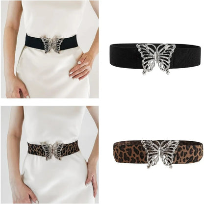 Waist Chain Elegant Butterfly Cowgirl Belt For Women Prom Banquet Club Party For Jeans Dresse Club Bar Elastic Waist Belt