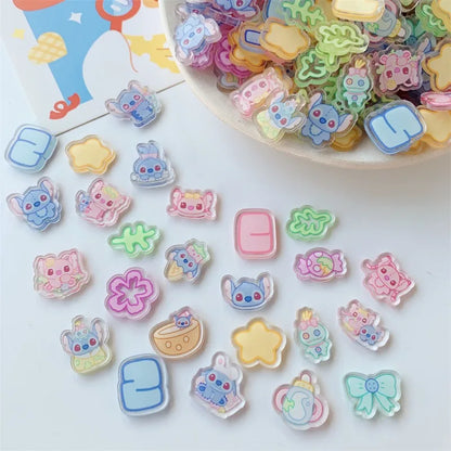 Original Stitch Acrylic Patch Cute Cartoon DIY Material Accessories Hanging High Transparent Consumables Wholesale 1cm 2cm