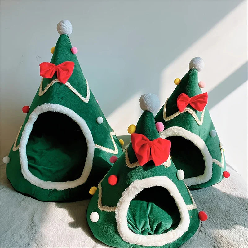 Maisons pour chats, lits de Noël, accessoires d'hiver pour animaux de compagnie, lits chauds, accessoires pour chiots, coussins, maisons, habitats pour chiens.