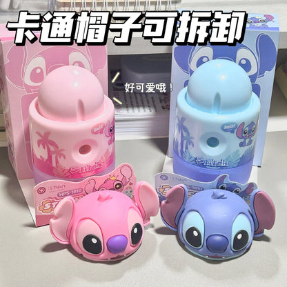 Stitch Pencil Sharpener Manual Crank Style Cute Alien Cartoon Sharpener Fun School Supplies For Back To School Gift