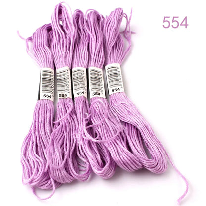 433---581--10 pcs cross-stitch  Embroidery Thread Floss Sewing Skeins Craft DIY Bracelet braided