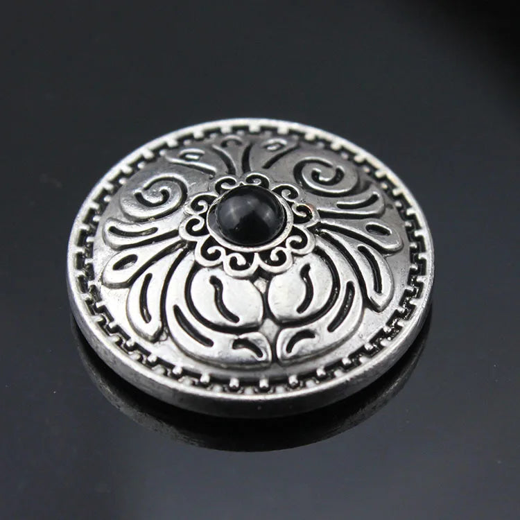 5pcs Cowboy Western Texas Conchos Leather Wallet Turquoise Flower Metal Decorative Button Screw Back for Leathercraft
