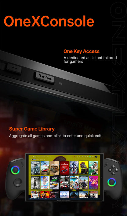 OneXplayer X1 mini AMD AI 9 HX 370 / 8840U 8.8'' 3-In-1 Handheld PC Game Console Laptop Tablet AI Computer Detachable Controller