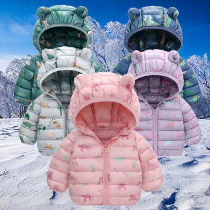 Manteaux d'automne pour filles, doudounes chaudes pour bébés, vestes à capuche, vêtements d'extérieur pour enfants, manteaux à la mode pour garçons, vêtements mignons 1-5 ans
