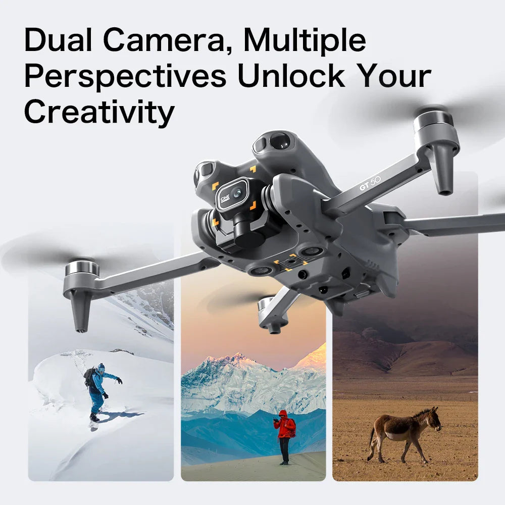 Drone professionnel avec double caméra 4K, drone vidéo, quadrirotor, 360, évitement intelligent d'obstacles, cadeau, nouveau, 2022