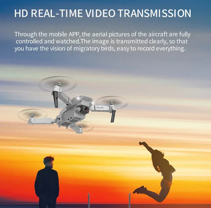Drone FPV WiFi E88 Pro 2025 – Caméra simple/double 4K/1080P, HD grand angle, maintien d'altitude, jouet d'hélicoptère RC quadrirotor pliable