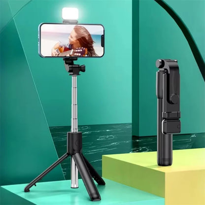 Anneau lumineux LED sans fil pour selfie, support de téléphone, trépied, lumière de remplissage, lampe à intensité variable, photographie, vidéo, trépied, streaming