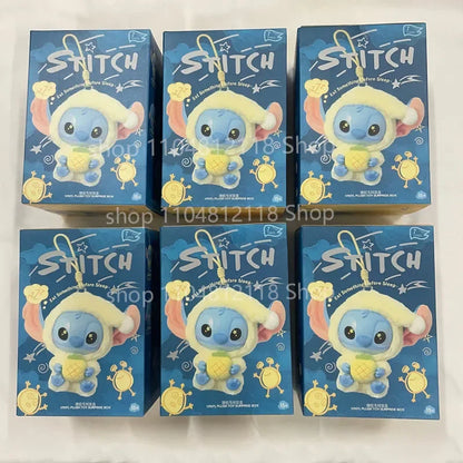 15CM New Stitch Eat Something Before Sleep Series Blind Box Plush Dolls Pendant Cute Doll Ornament Mystery Box Surprise Toy Gift