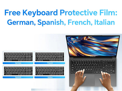 Teclast F17Plus Laptop 17.3 inch, 16GB RAM 512GB SSD, Intel N95, Windows 11 Pro Notebook, 180° Flip Laptops Computer, Backlit Keyboard, mini-HDMI，USB 3.2x3