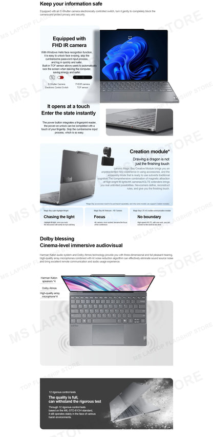 【2025 New】Lenovo ThinkBook X 32G+1T Ultra5/Ultra9/ARC 13.5inch 2.8K 120Hz （Optional Touch Version）