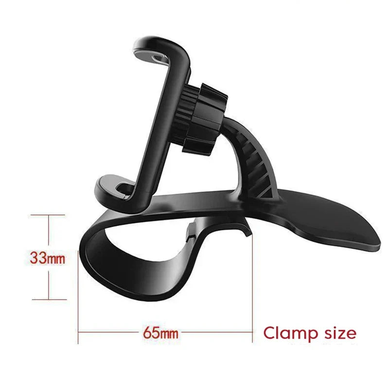 Support de téléphone de voiture rotatif à 360 degrés, Support universel pour téléphone portable, Support de tableau de bord pour poignée automatique, Support fixe pour téléphone portable