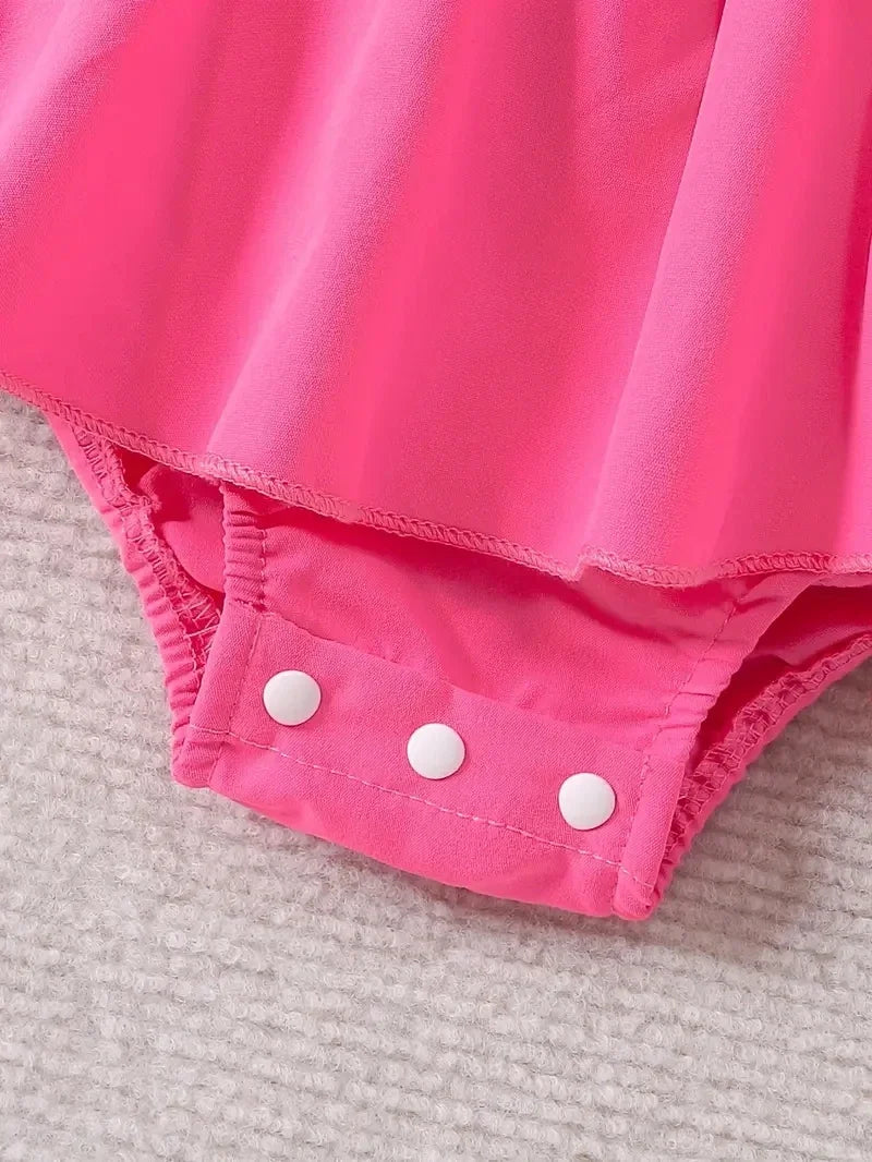 Vêtements bébé fille Prowow été lettre imprimée patchwork dos nu combinaison robe pour nourrissons nouveau-nés barboteuses robe