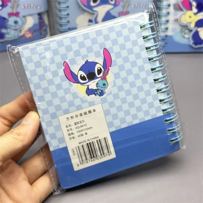 Nouveau carnet Stitch mignon dessin animé anime fournitures scolaires journal portable fournitures de bureau à la mode carnet à spirale cadeau de vacances pour enfants