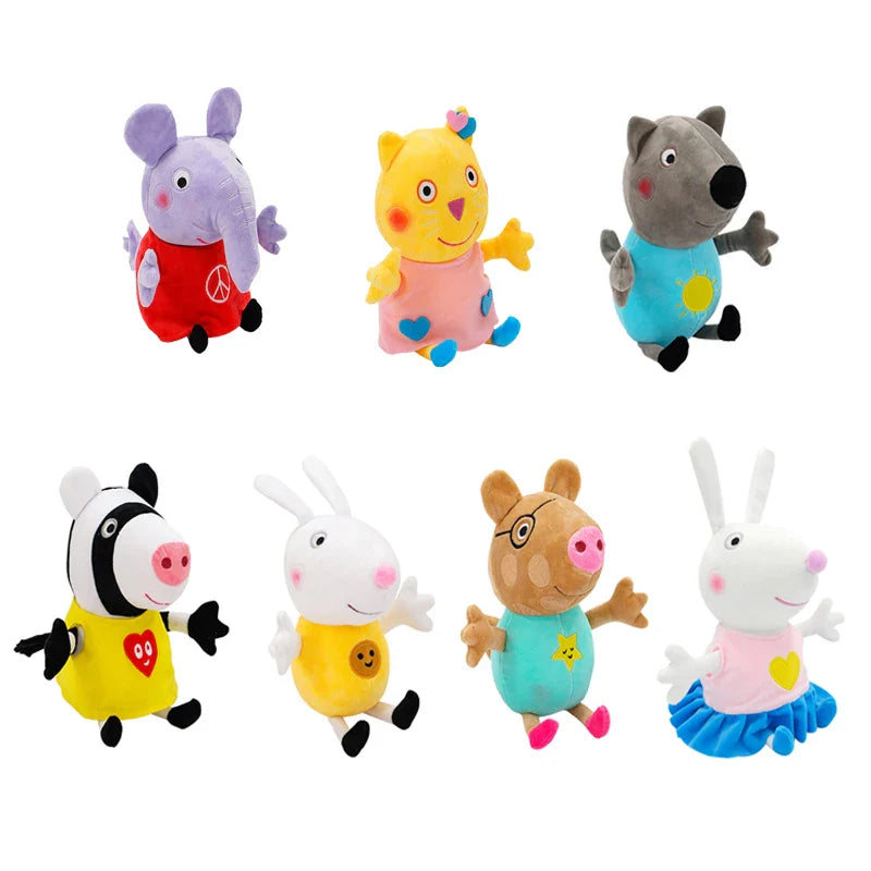 28Cm Peppa Pig Plush Toy Peppa Forever Friends Bigger Edmund Elephant Pedro Pony Suzy Sheep Zoe Zebra Room Kids Birthday Gift