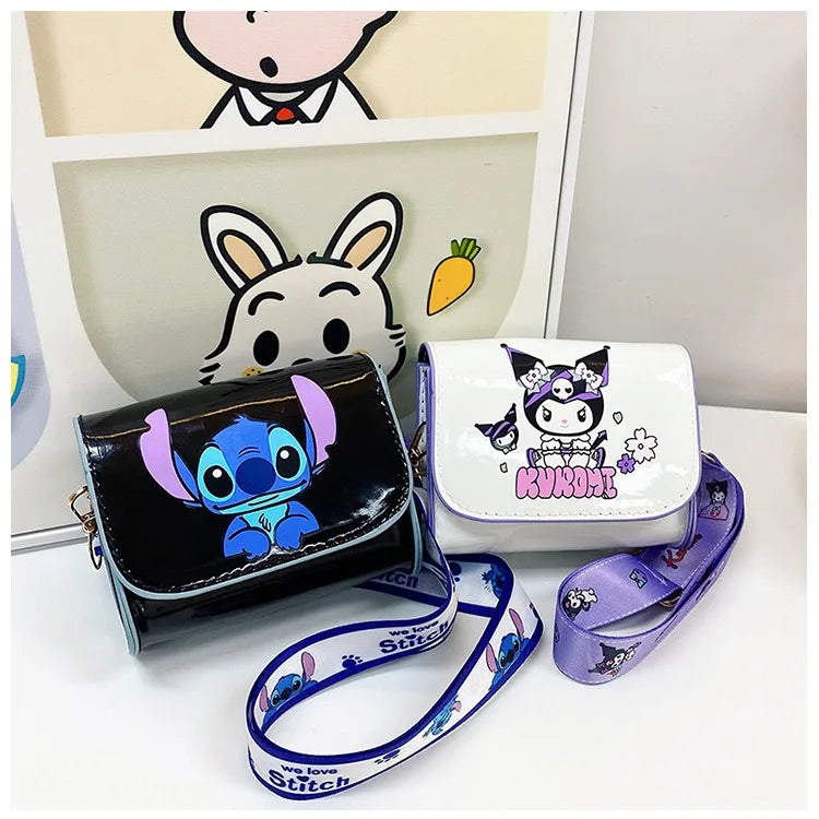 Sacs à bandoulière mignons Anime Kuromi Stitchou Filles Femmes Sac de marque de luxe Sacs mini designer de haute qualité Cadeaux