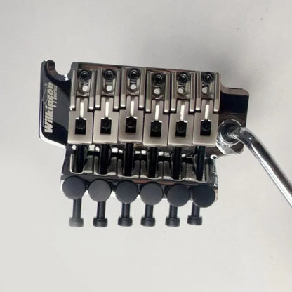 Wilkinson WODL1 guitare électrique 6 cordes Double verrouillage système trémolo pont 42mm R2 écrou noir