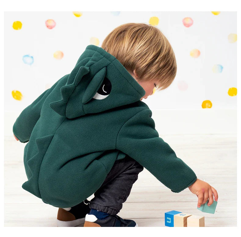 Dave Bella Cute Animal Shape Children Hoodie Cartoon Boys Girls Coat Autumn Warm Hooded Outerwear Toddler Girl Clothes DBX14462