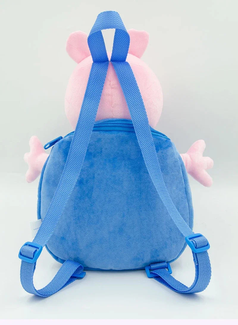 Peppa Pig Crossbody Bag Stereoscopic Doll Backpack Anime Knapsack Plush Coin Purse Toys George Round Pocketbook Children's Gifts