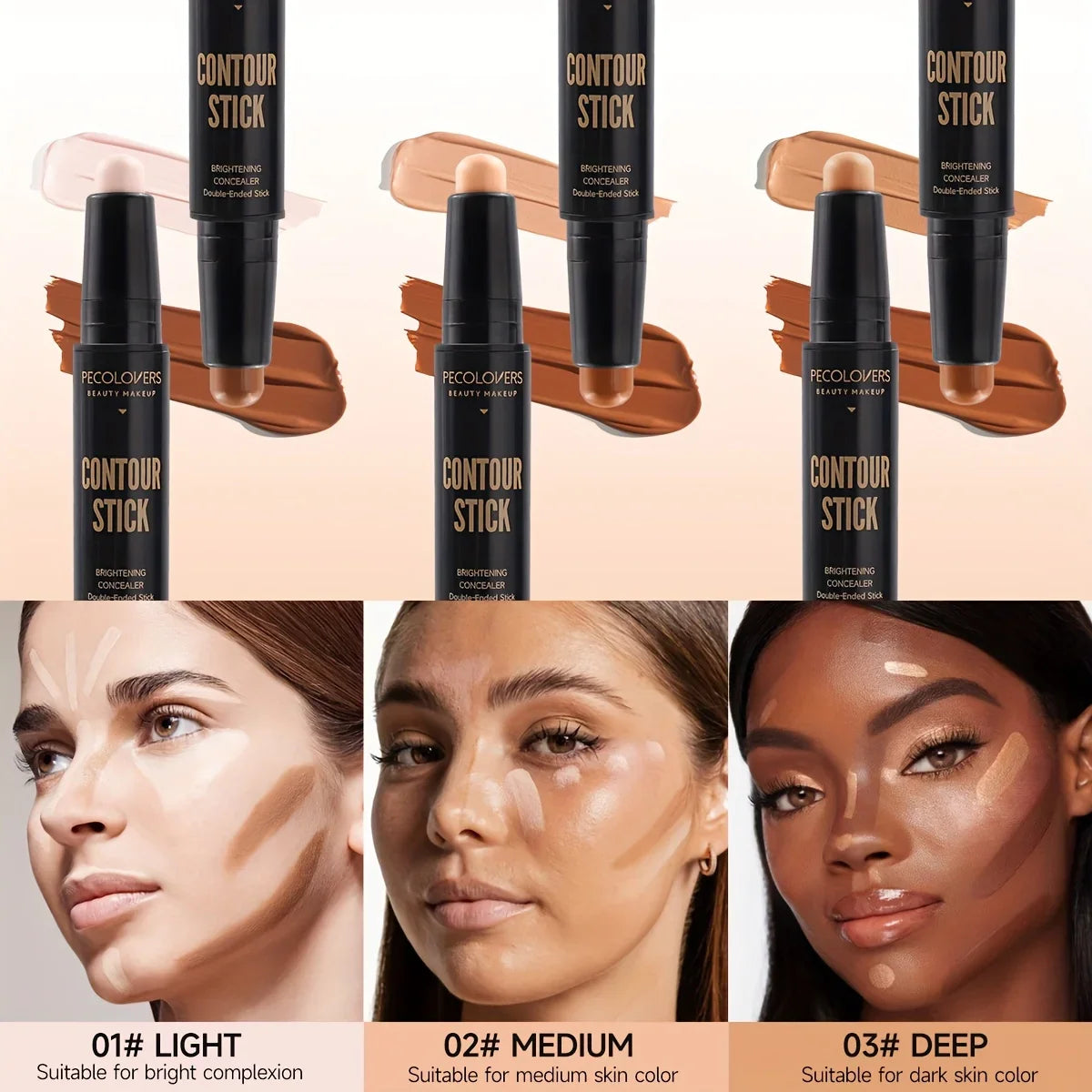 Crème de base de maquillage bronzante pour femme, correcteur de visage, contour du visage, cosmétiques de beauté, nouveau fond de teint